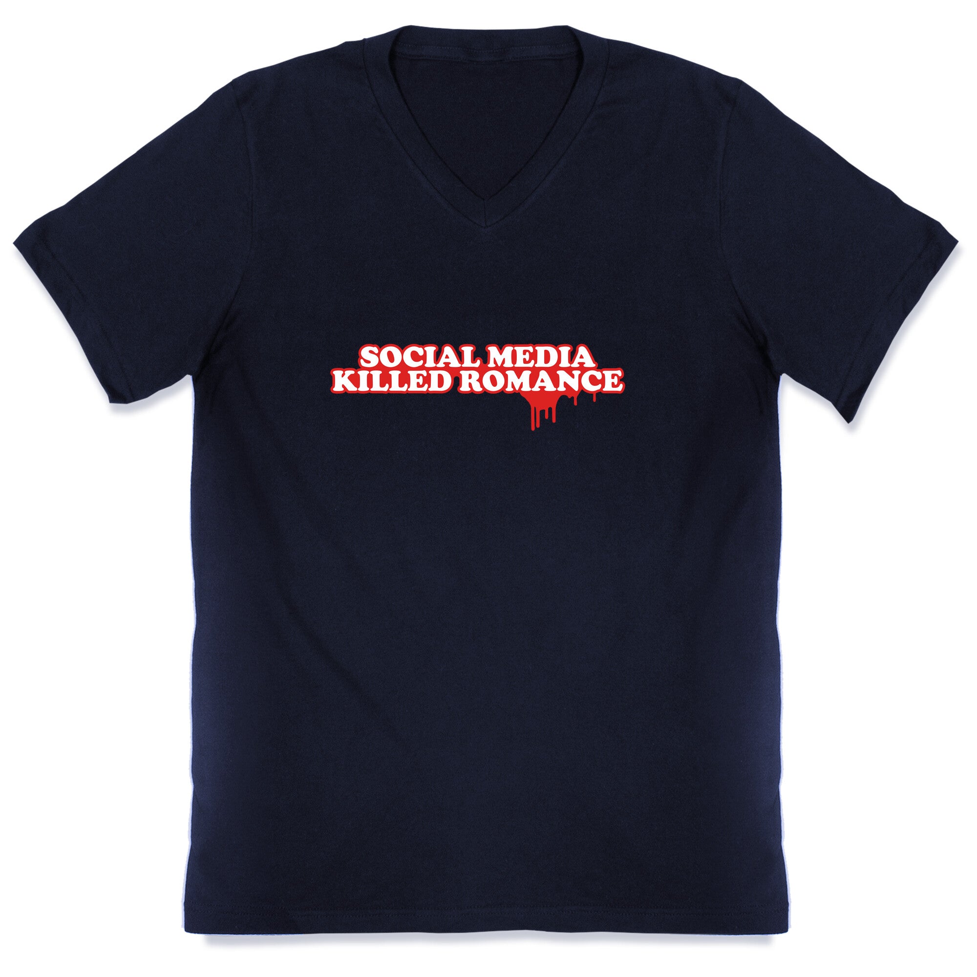 Social Media Killed Romance V-Neck